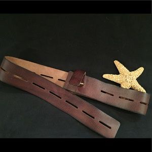 Cabi brown leather belt